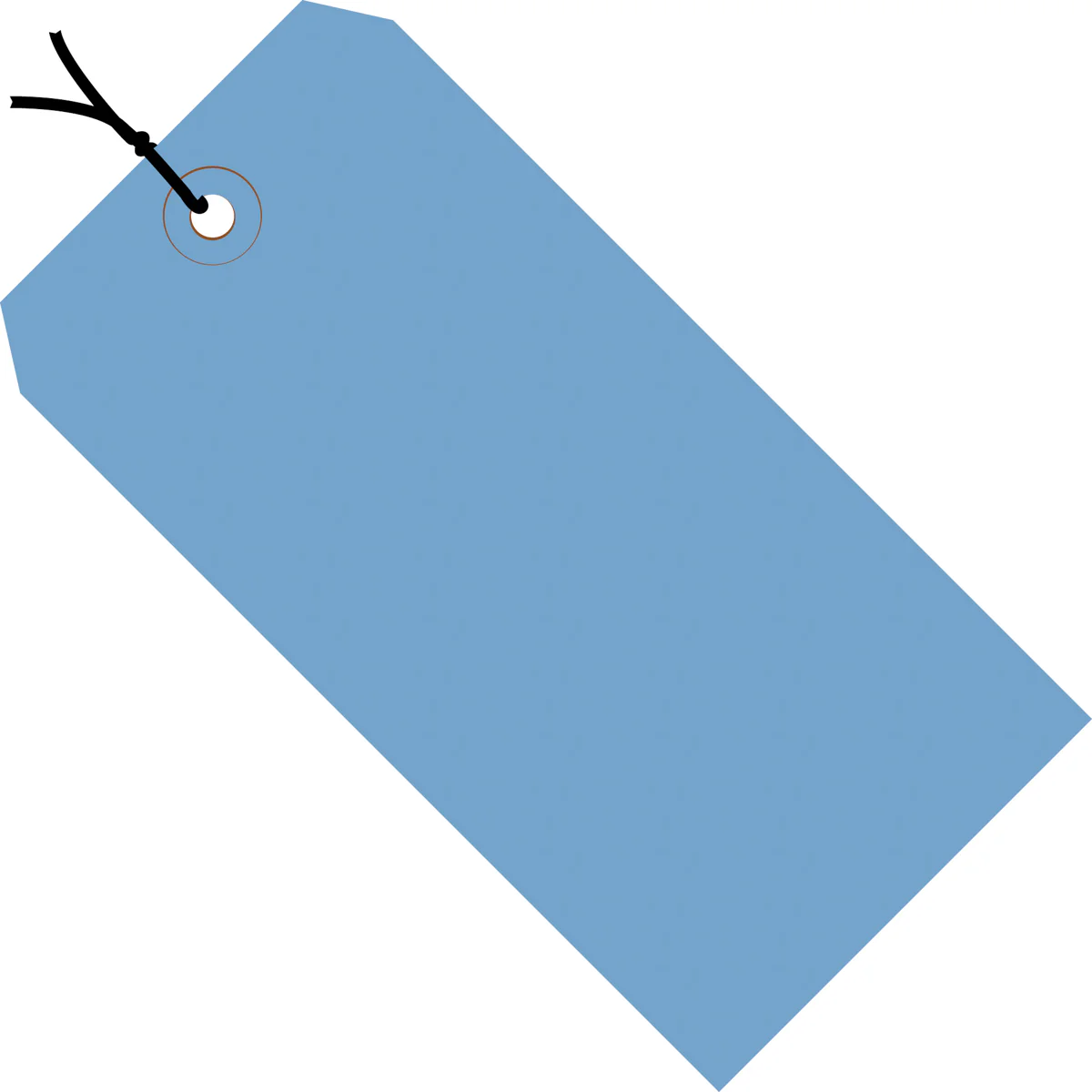 5-1/4 x 2-5/8 Pre-Strung Royal Blue Tags (THICK BOARD - 13 POINT) 1000/Case