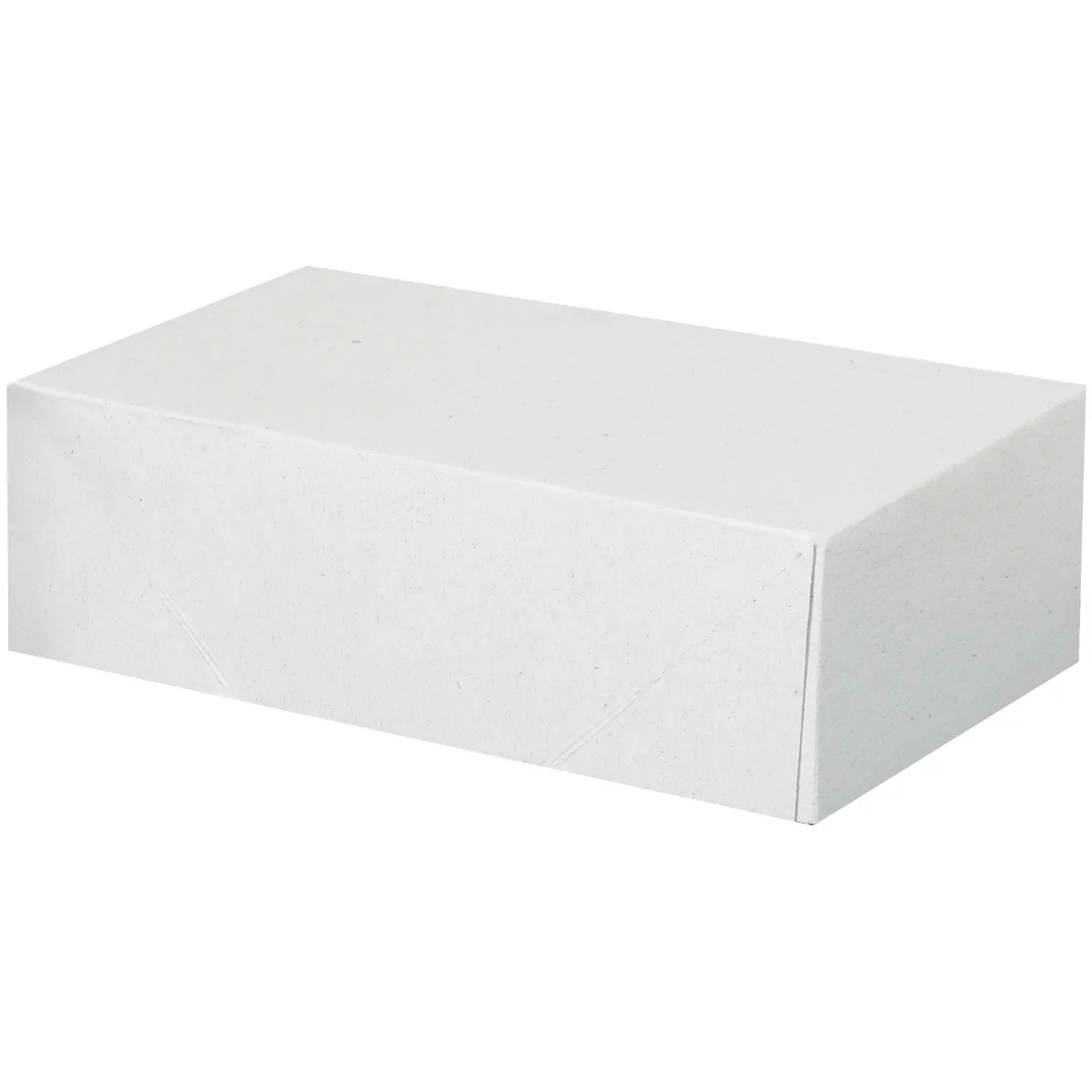 5 3/4 x 9 1/2 x 3 (Business Form Size) 2-pc White Folding Carton 200/Case