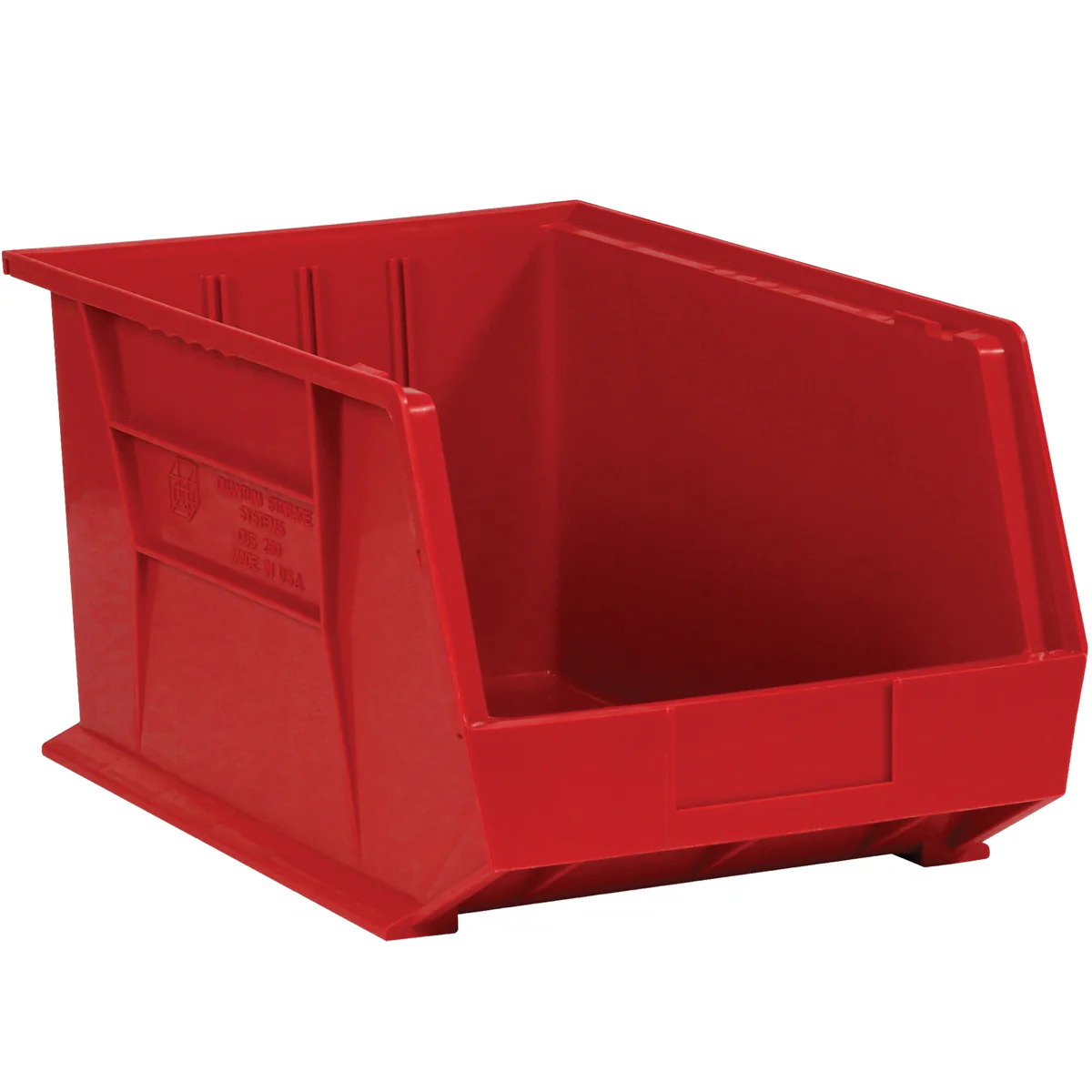 5 3/8 x 4 1/8 x 3 Red Plastic Bin Boxes 24/Case