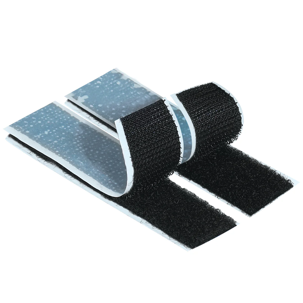 5/8" x 75 Feet Black Loop Individual Tape Strips