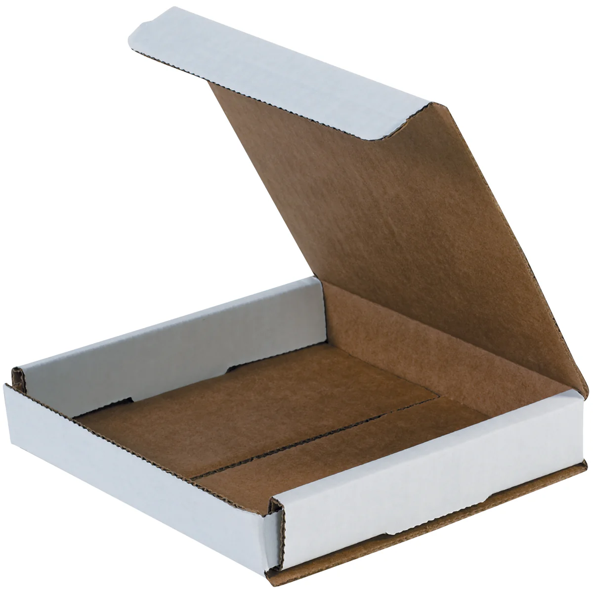 5 x 5 x 1 White Corrugated Mailers 50/Bundle