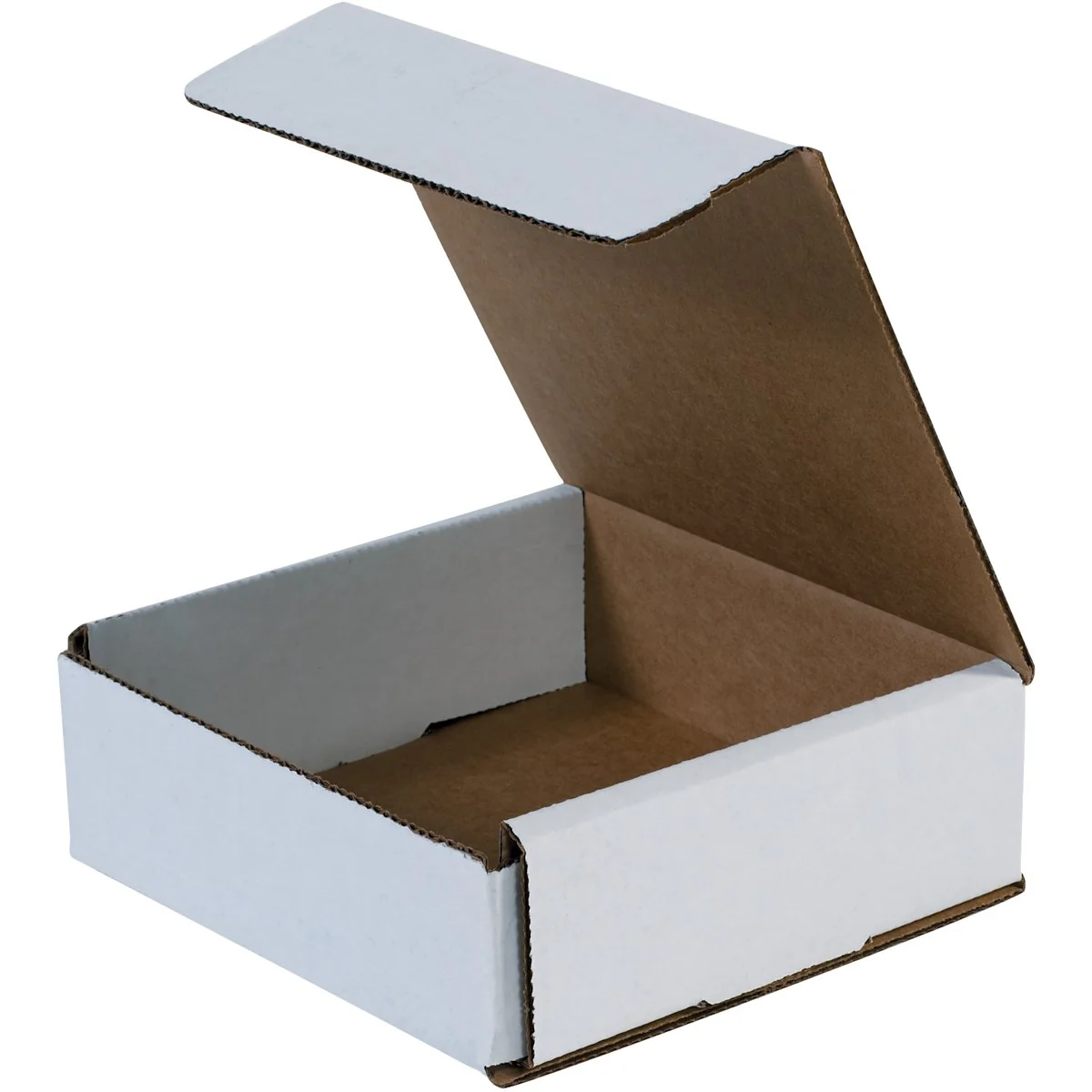 5 x 5 x 2 White Corrugated Mailers 50/Bundle