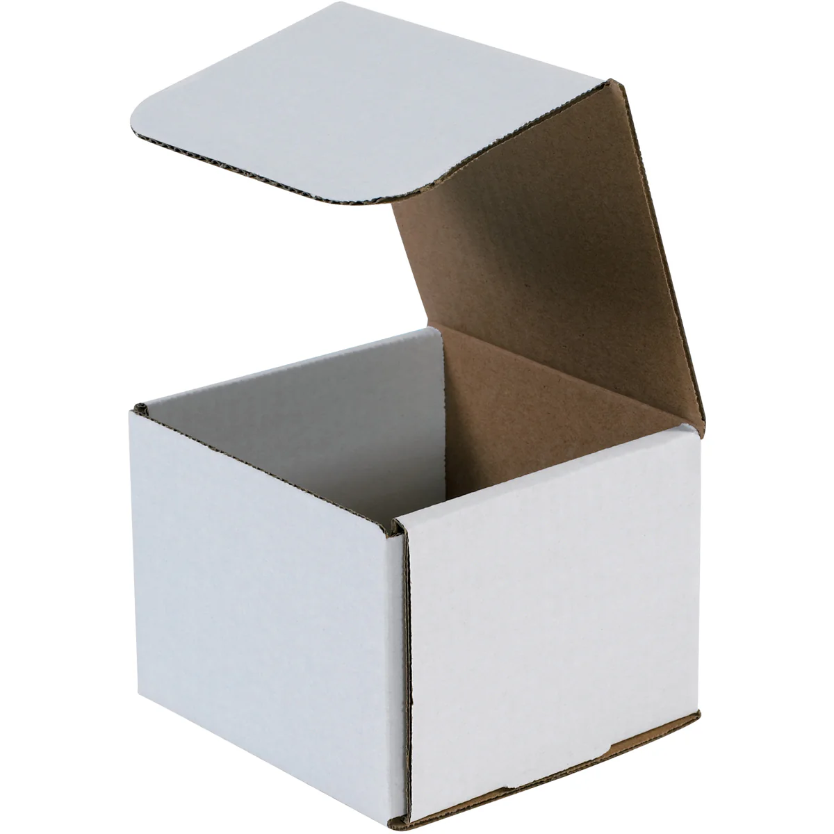 5 x 5 x 4 White Corrugated Mailers 50/Bundle