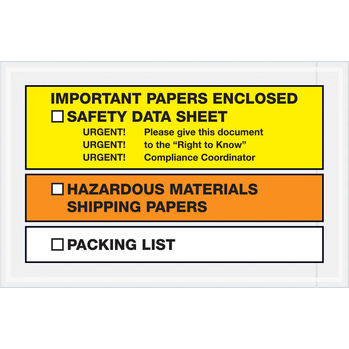 6 1/2 x 10 Important Papers Enclosed SDS Envelopes 1000/Case