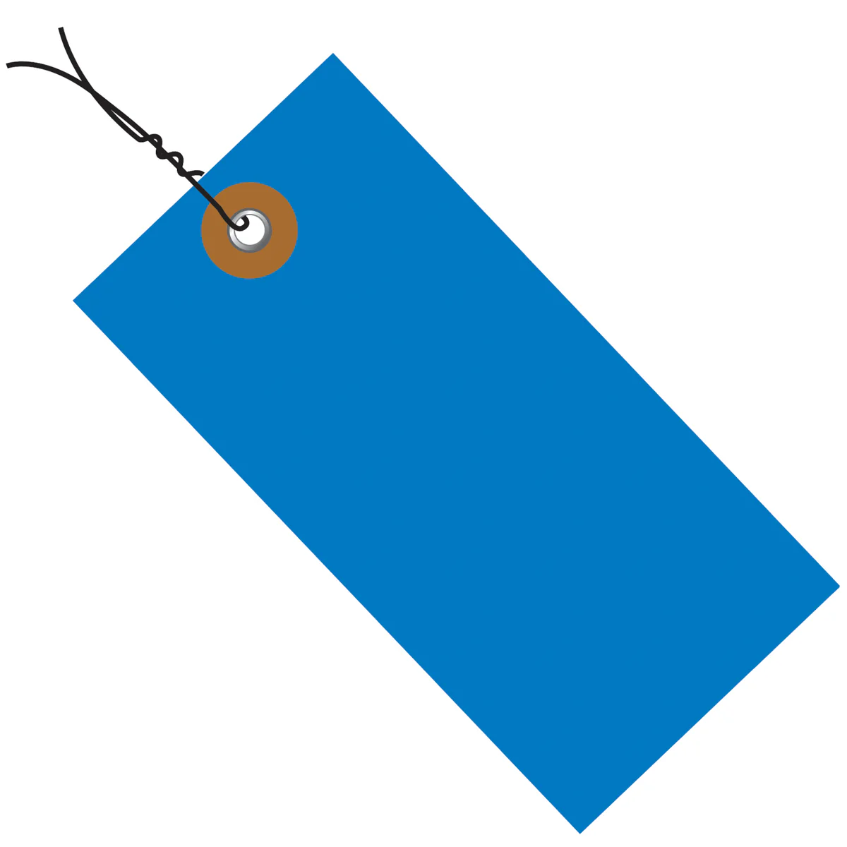 6-1/4 x 3-1/8 Pre-Wired Blue Tyvek Tags 100/Case