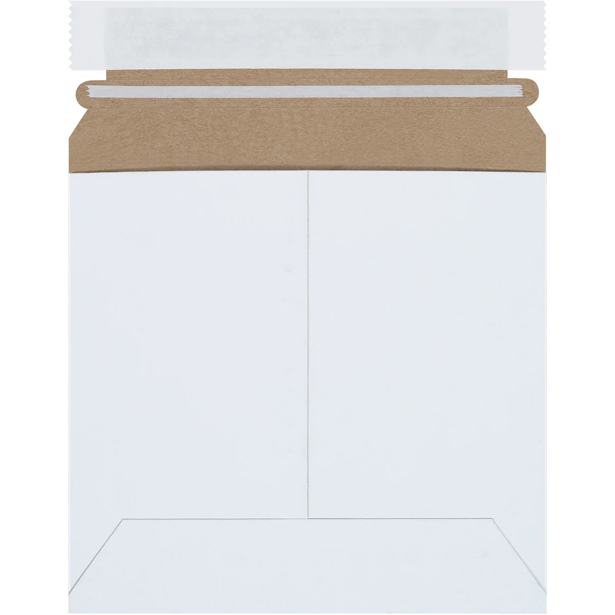 6 3/8 x 6 Self-Seal White Rigid Mailer 200/Case
