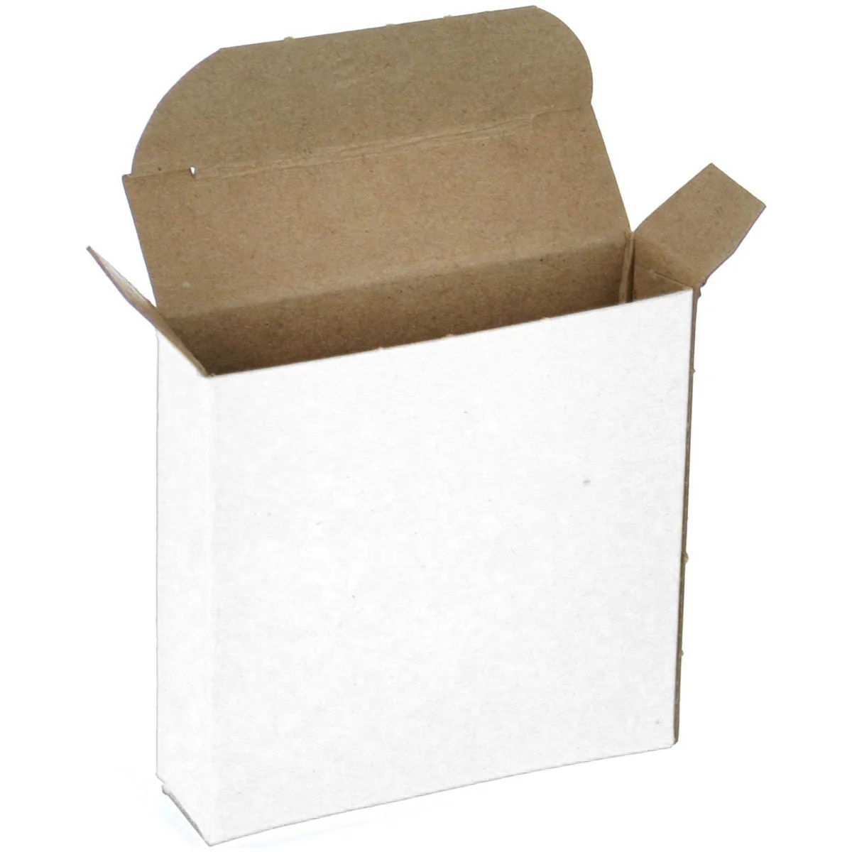 6 x 1 1/2 x 6 White 24pt 1-pc Chipboard Folding Carton 250/Case