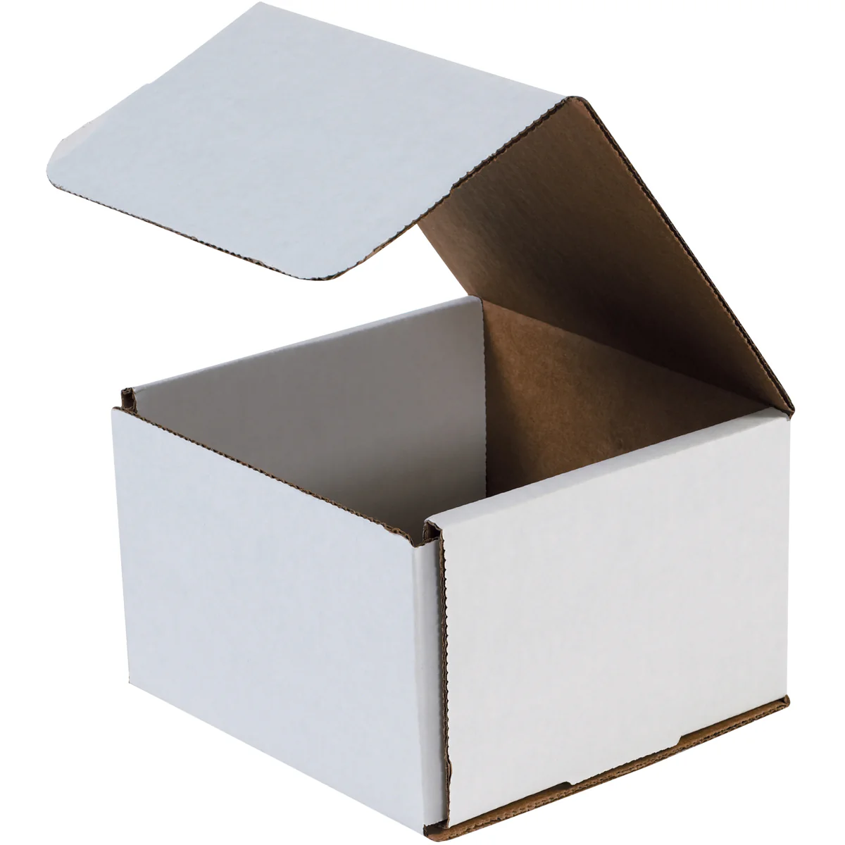 6 x 6 x 5 White Corrugated Mailers 50/Bundle