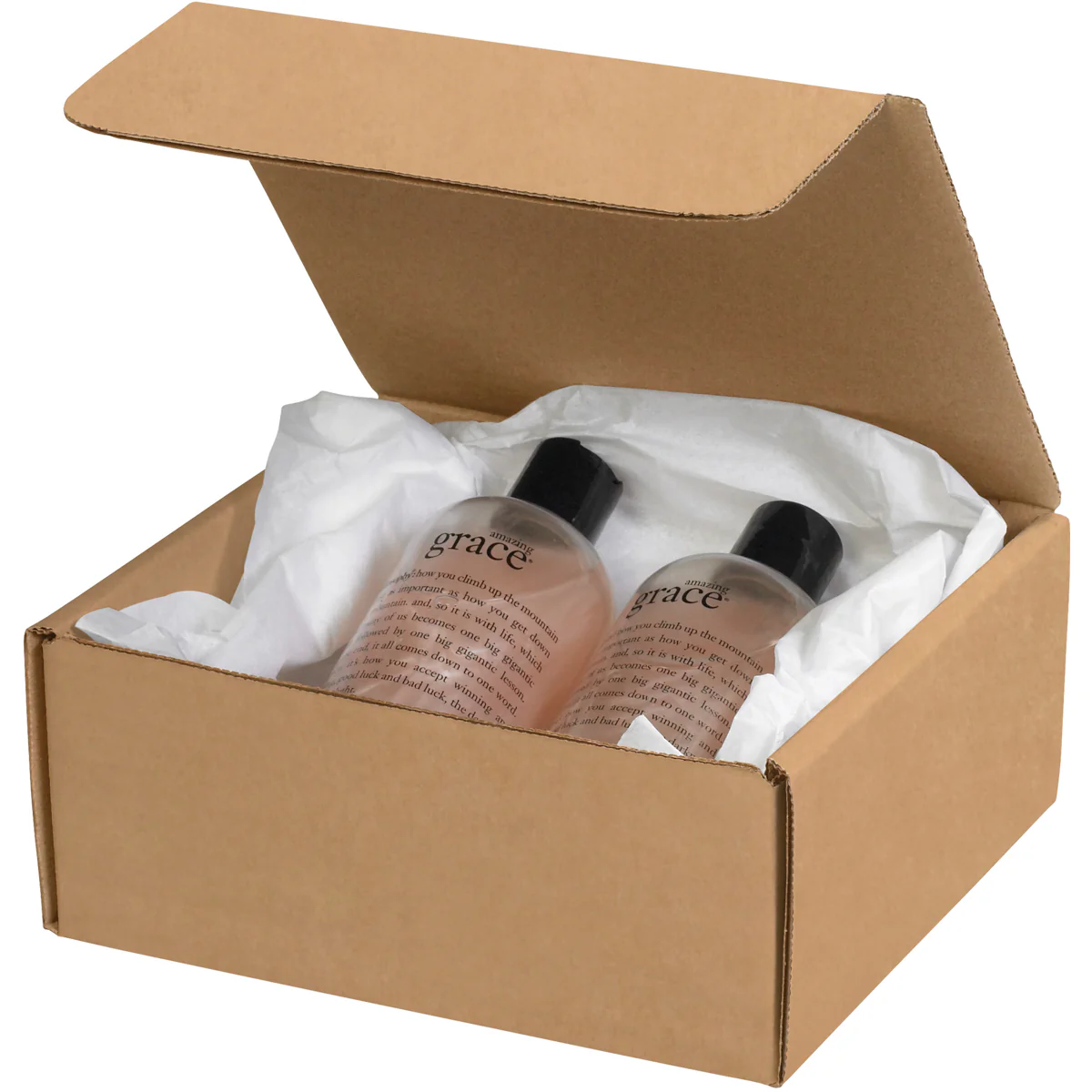 7 1/2 x 7 x 3 1/4 Brown Corrugated Literature Mailers 50/Bundle
