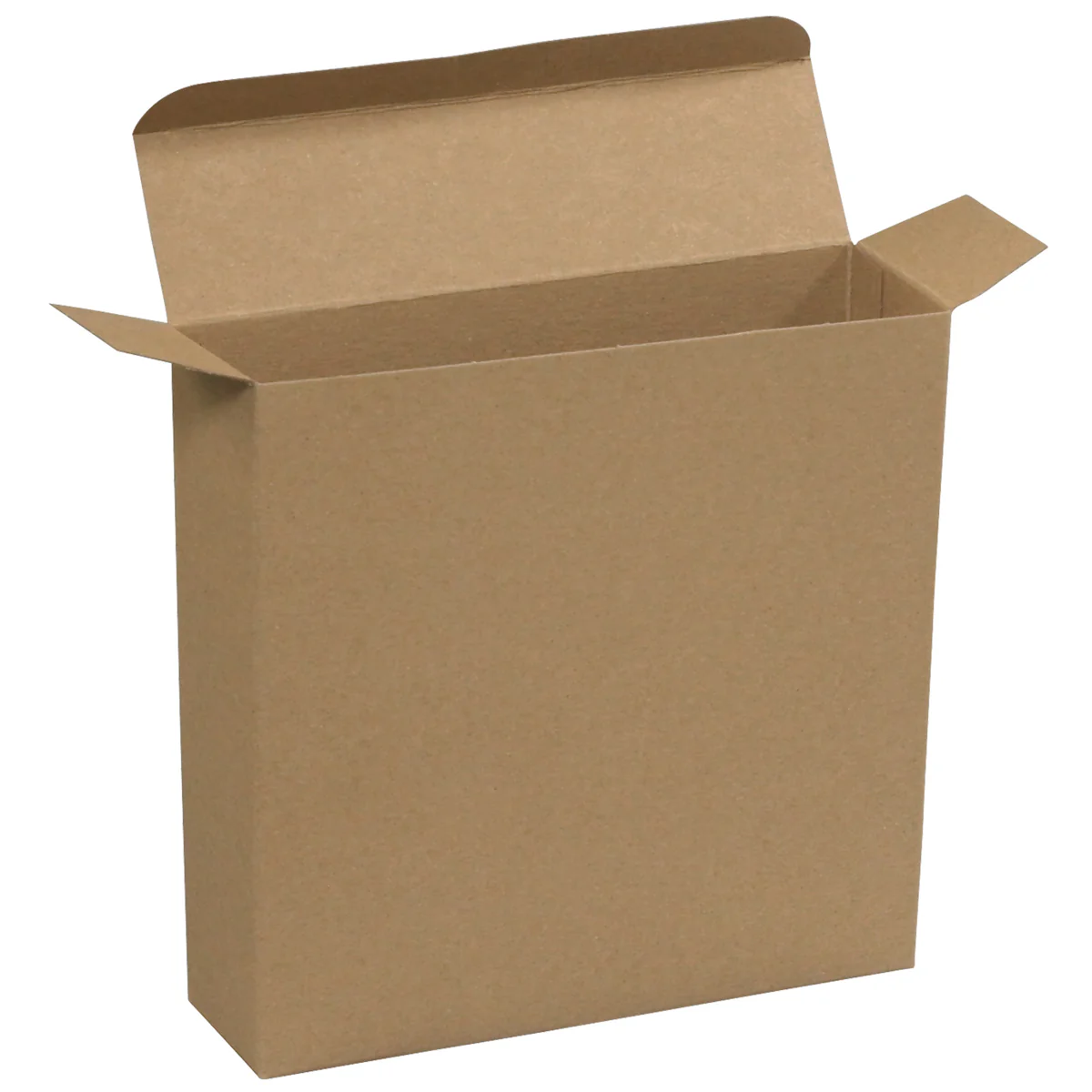 7 1/4 x 2 x 7 1/4 Brown 24pt 1-pc Chipboard Folding Carton 250/Case - Image 3