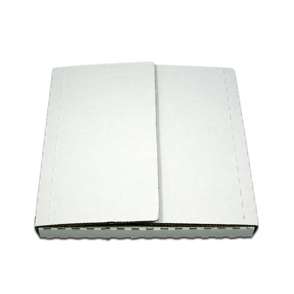7 1/4 x 7 1/4 x 1/2-1 White Multi-Depth 45 RPM Record Album Mailer 50/Case - Image 3