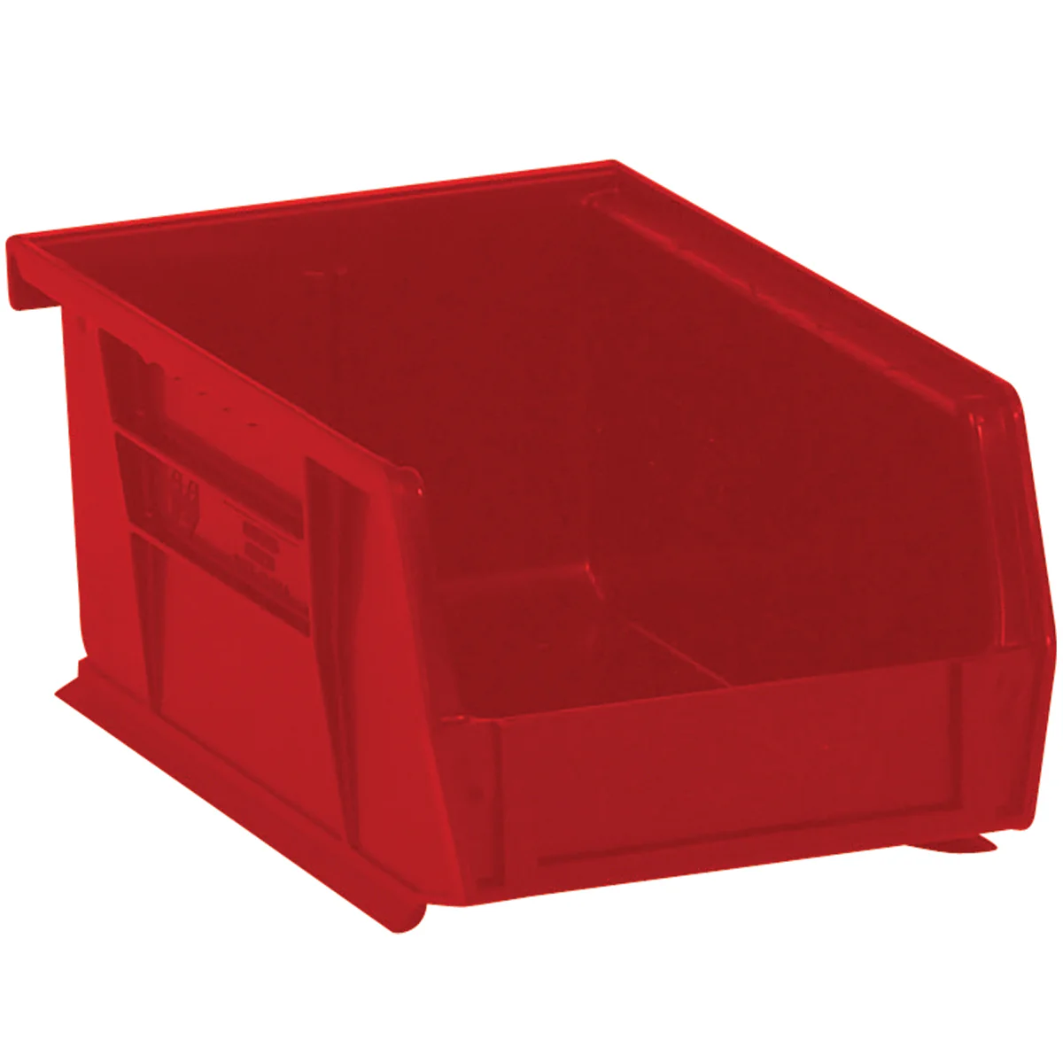 7 3/8 x 4 1/8 x 3 Red Plastic Bin Boxes 24/Case
