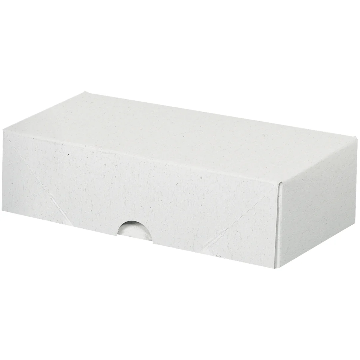 7 x 3 1/2 x 2 (Business Card Size) 2-pc White Folding Carton 200/Case