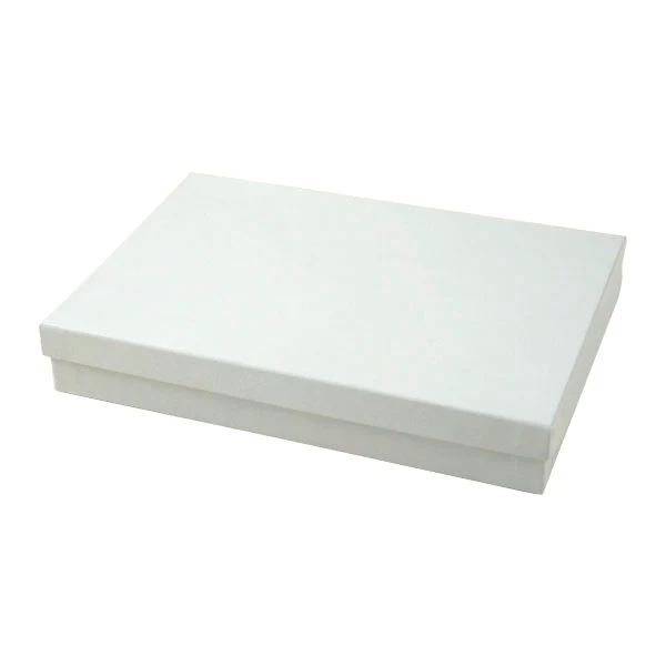 7 x 5 1/2 x 1 White Jewelry Box 100/Case