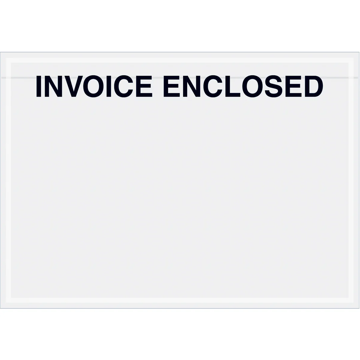 7 x 5 Clear Face Invoice Enclosed (Panel Face) Envelopes 1000/Case