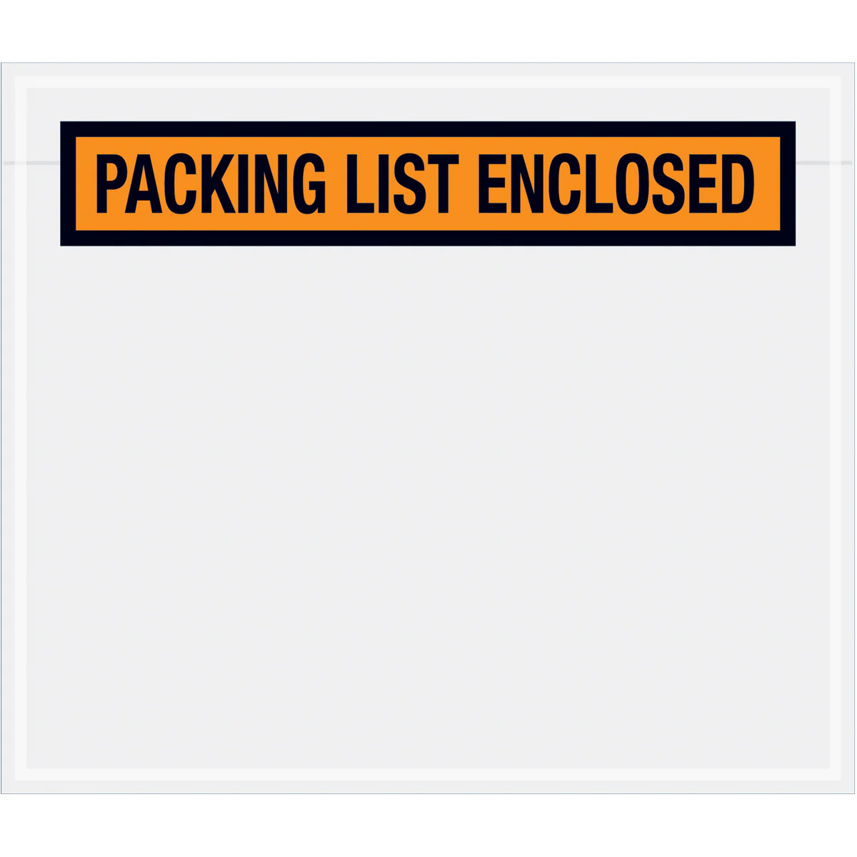 7 x 6 Packing List Enclosed Envelopes (Panel Face) - ORANGE 1000/Case