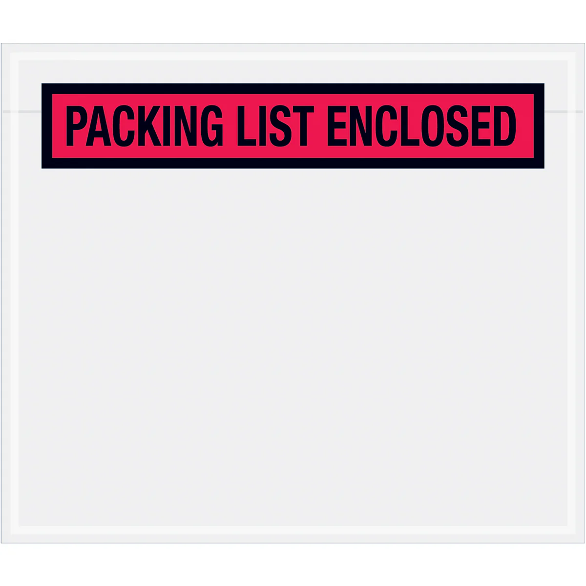 7 x 6 Packing List Enclosed Envelopes (Panel Face) - RED 1000/Case