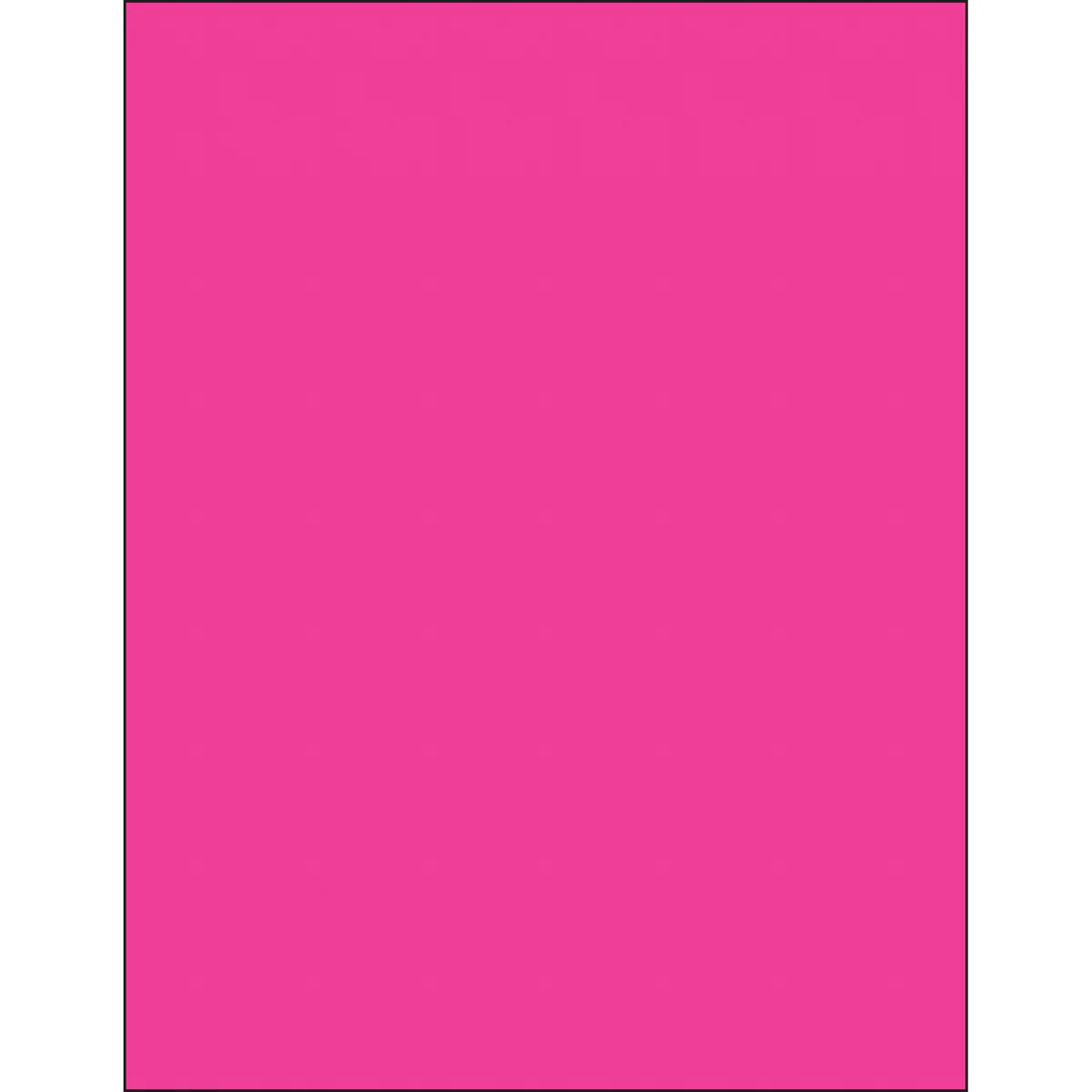 8 1/2 x 11" Fluorescent Pink Rectangle Laser Labels 100/Case