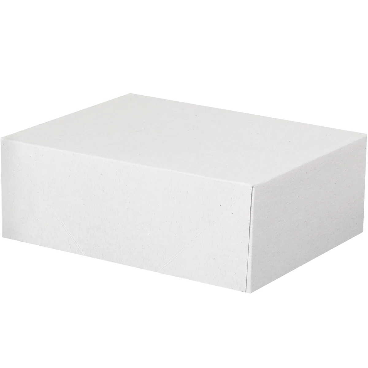 8 1/2 x 11 x 4 (Letterhead Size) 2-pc White Folding Carton 150/Case