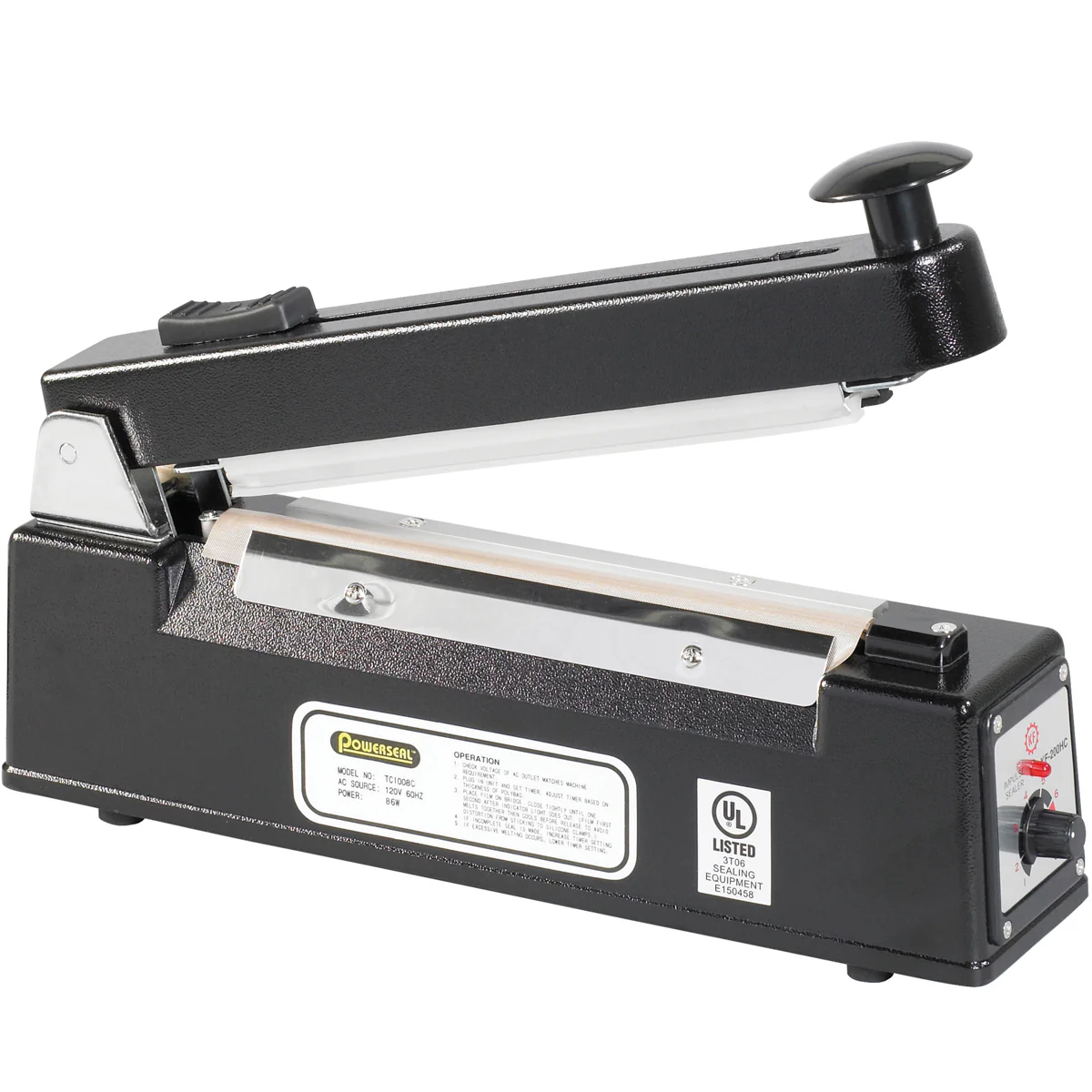 8" Impulse Sealer With Cutter For Poly Tubing