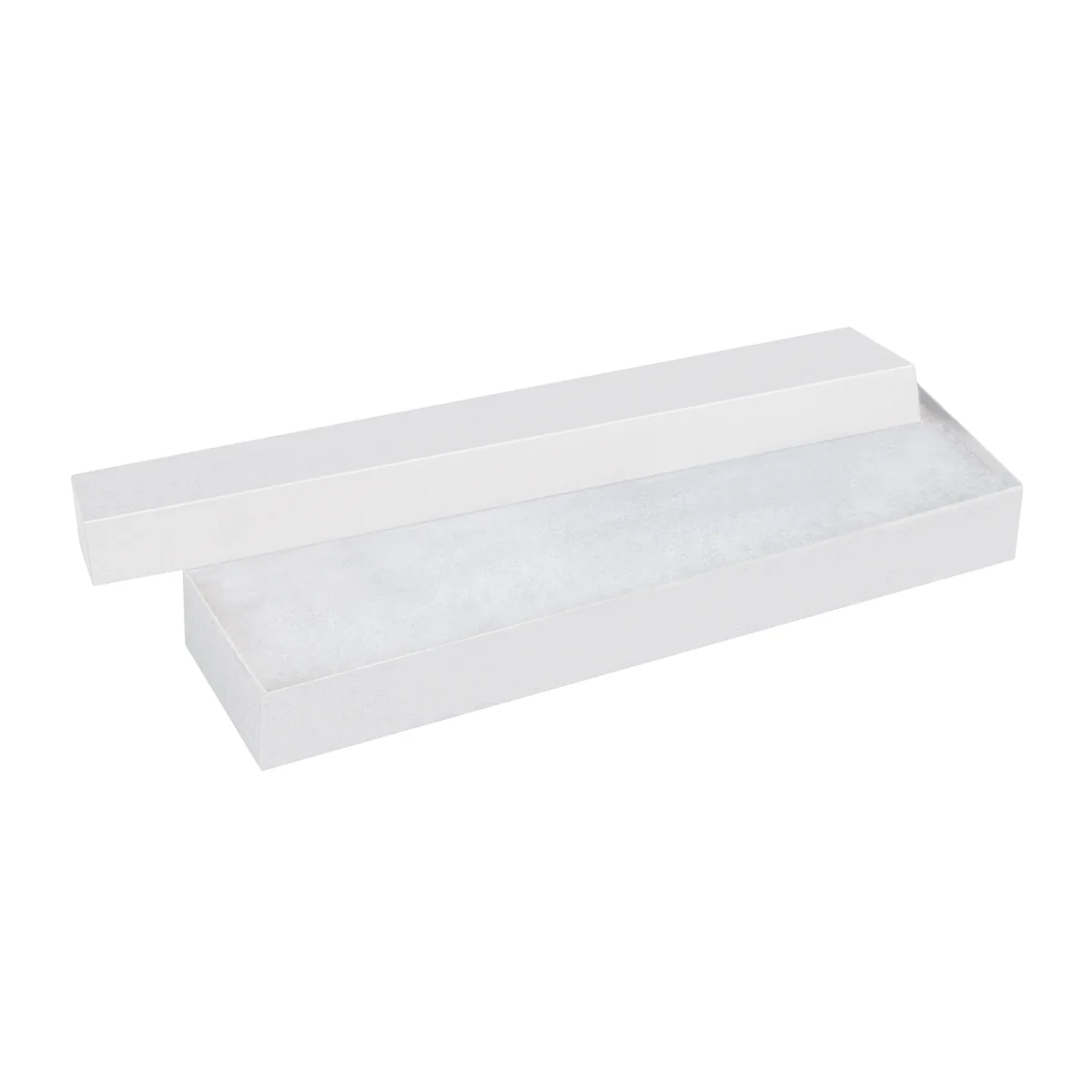 8 x 2 x 7/8 White Jewelry Watch Box 100/Case