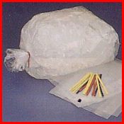 8 x 3 x 20 (2 mil) Clear EVA Ice Bags (8 lb. max) 1000/Case