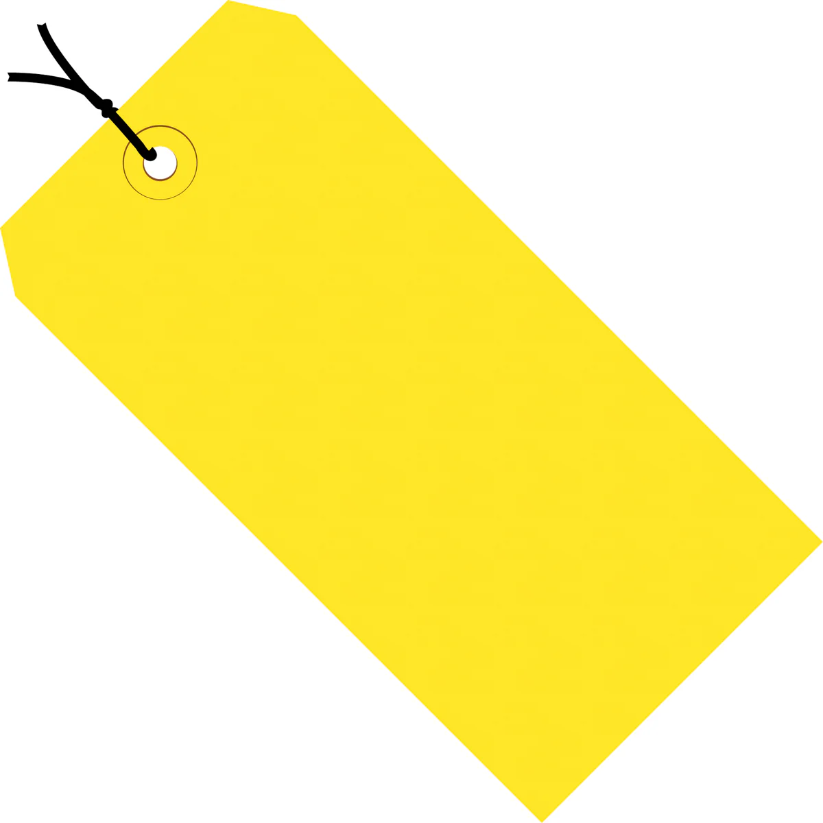 8 x 4 Pre-Strung Yellow Tags (THICK BOARD - 13 POINT) 500/Case