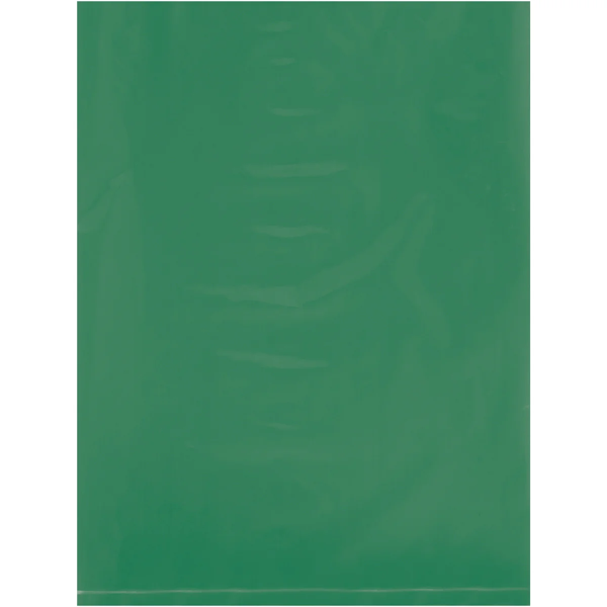 9 x 12 - 2 Mil Green Flat Poly Bags 1000/Case