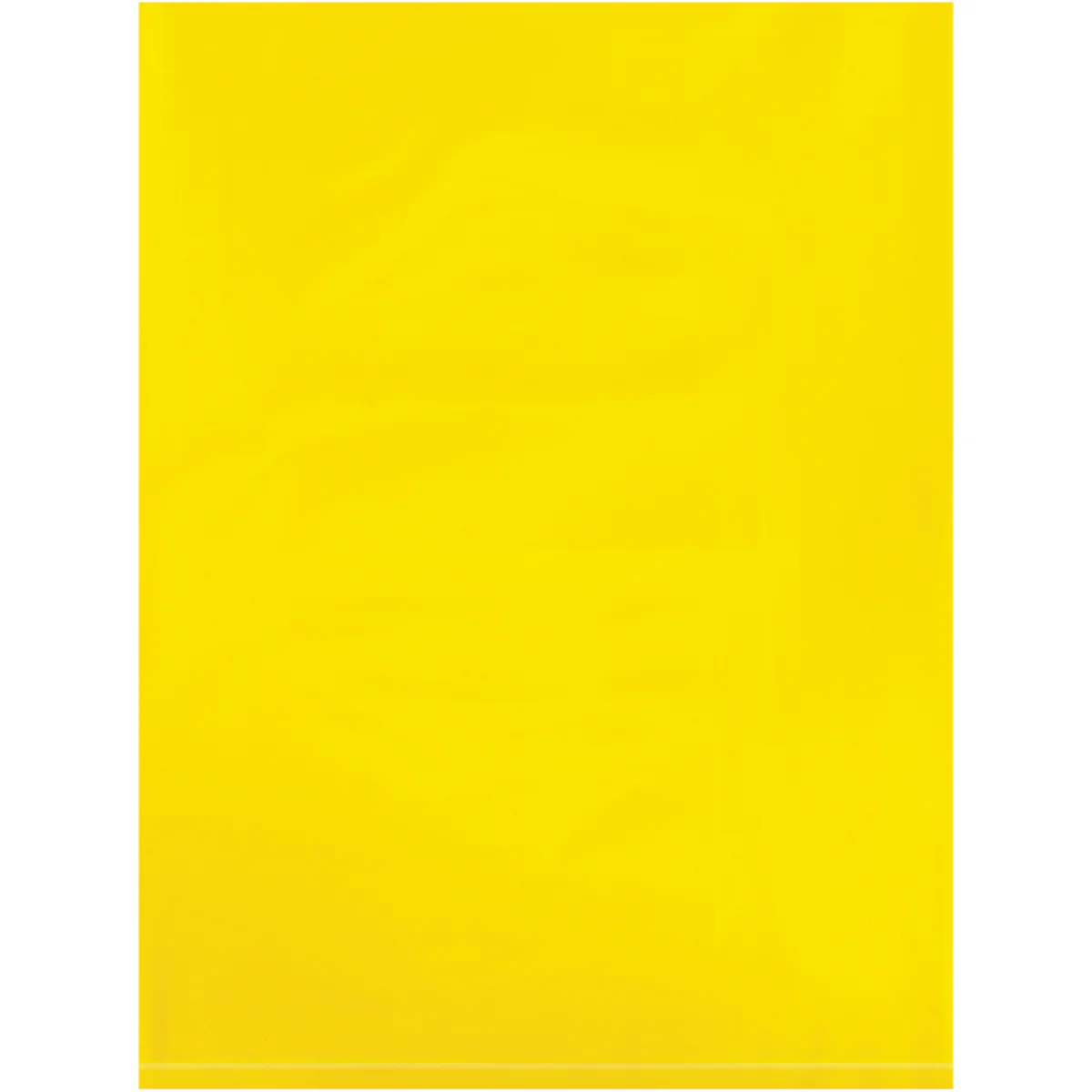 9 x 12 - 2 Mil Yellow Flat Poly Bags 1000/Case