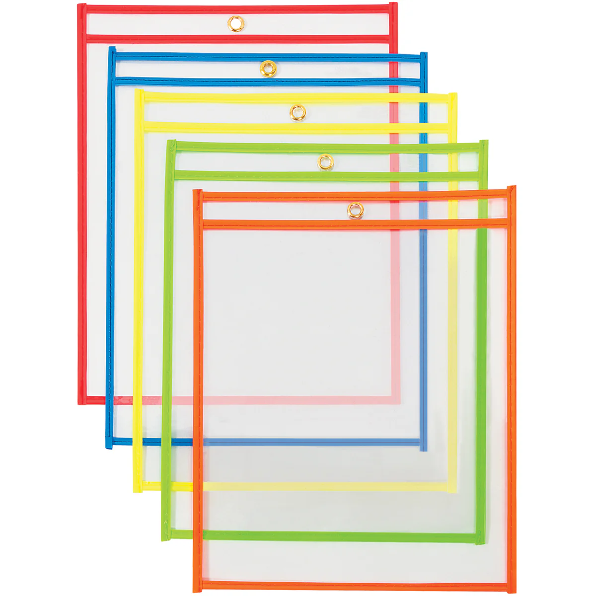 9 x 12 Neon Job Ticket Holders - Assortment Pack 25/Case