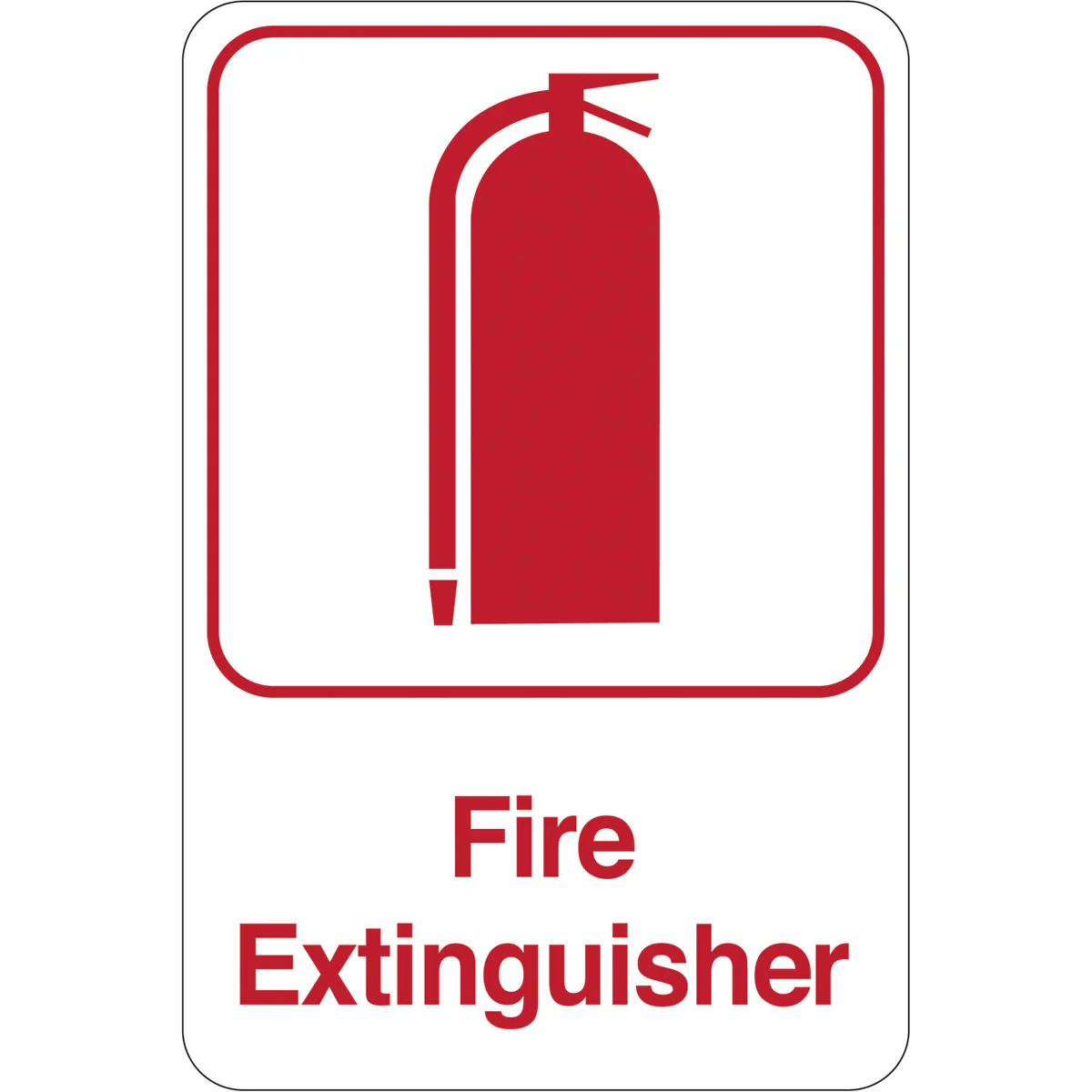 Fire Extinguisher 9 x 6 Facility Sign