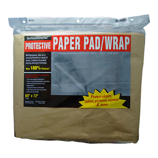 PackRite Paper Pads/Wrap 60 x 72 (Kraft Paper w/Foam Inside), 1 pad/ pack