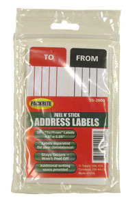 PackRite To/From Address Labels 1-1/4"x4-1/2", 20 labels/retail pack - Image 2
