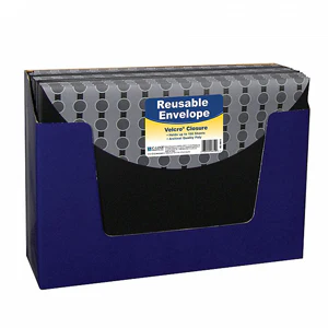 Poly 1-Pocket Reusable Envelope w/Velcro, Holds 150 Letter Size Sheets, 36/display - Image 3