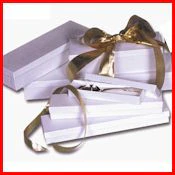 Tablespoon - 9 3/4 x 1 7/8 x 1 1/4 Rigid White Swirl 2-pc Box 50/Case - Image 2